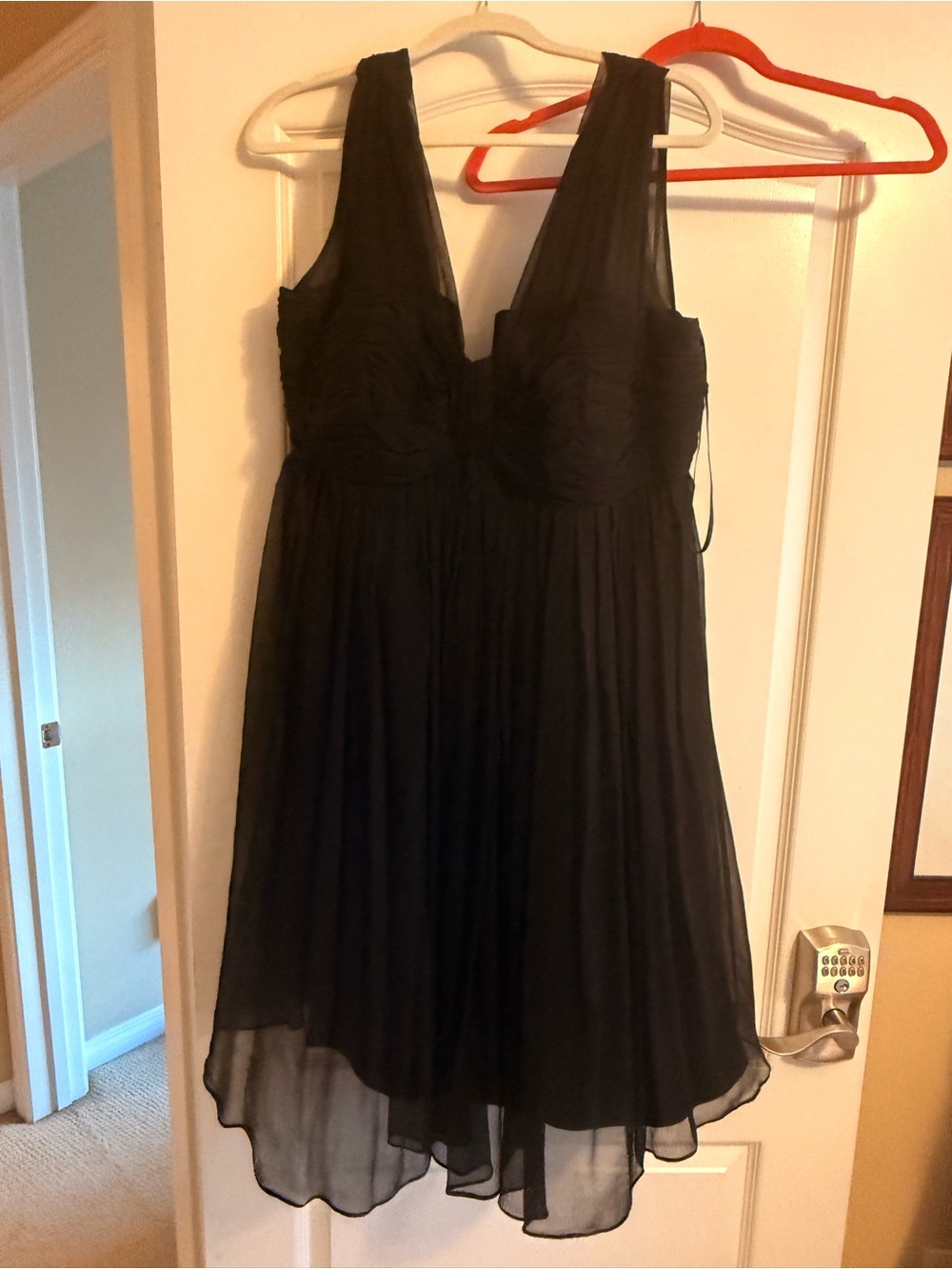 Donna Ricco Black Chiffon Sleeveless Cocktail Dress - Picture 2 of 12